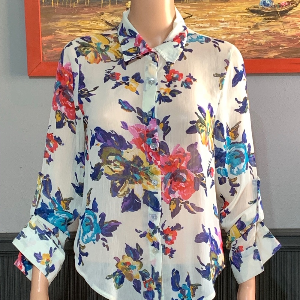 About A Girl Blouse SZ - S - Picture 1 of 4